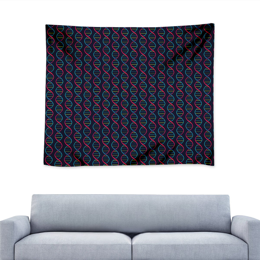 DNA Helix Pattern Print Tapestry