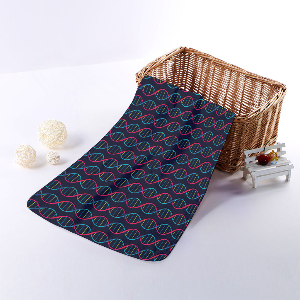 DNA Helix Pattern Print Towel