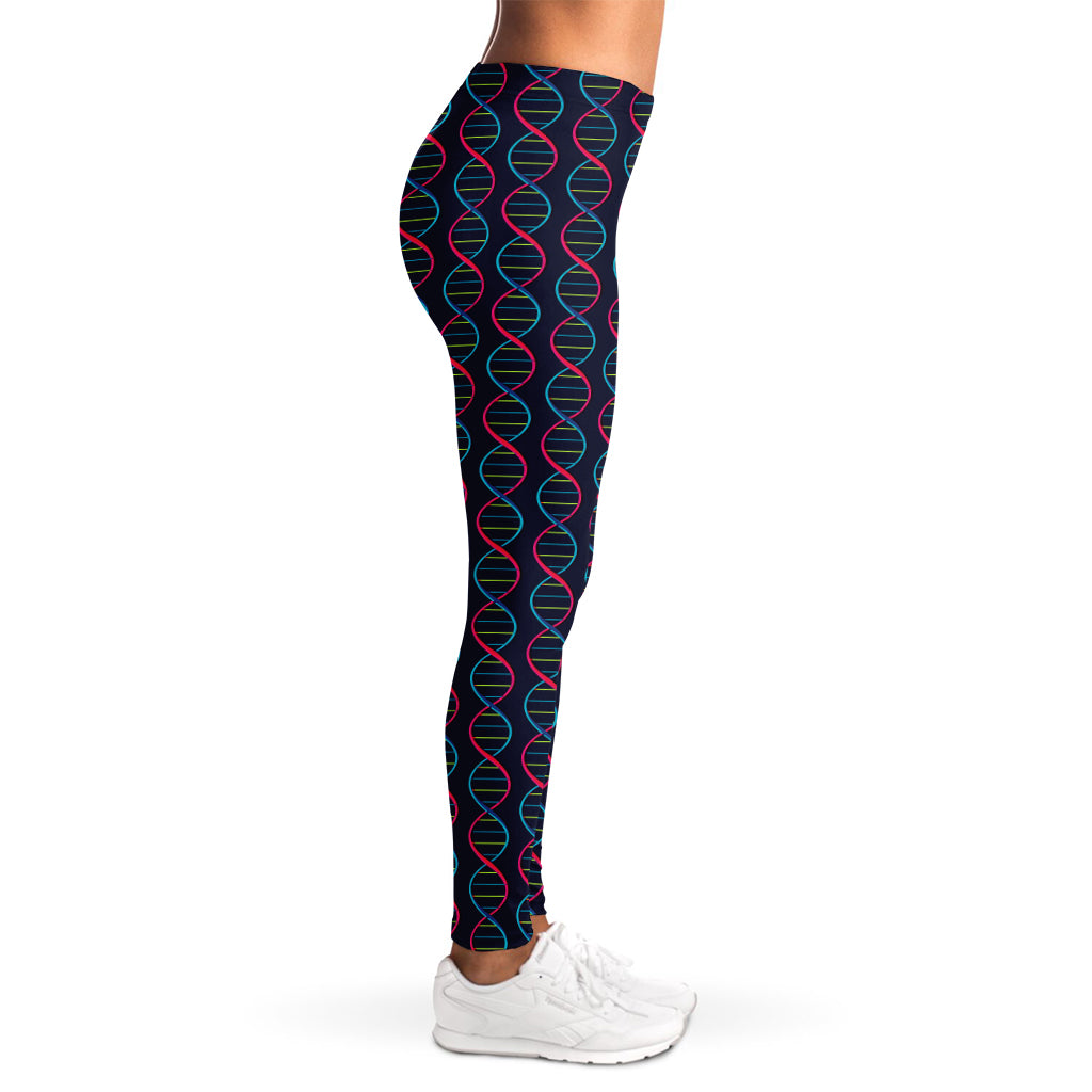 DNA Helix Pattern Print Women's Leggings