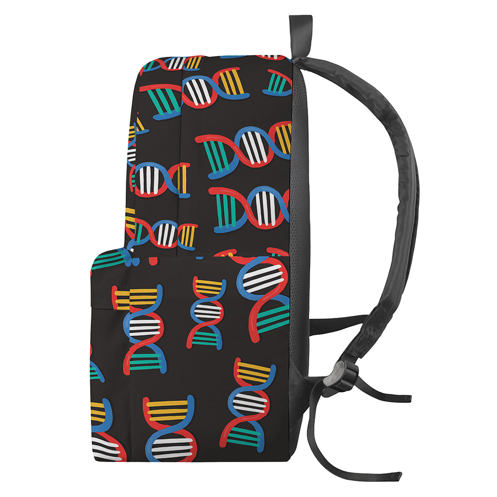DNA Strands Pattern Print Backpack
