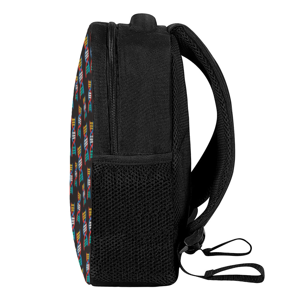 DNA Strands Pattern Print Casual Backpack