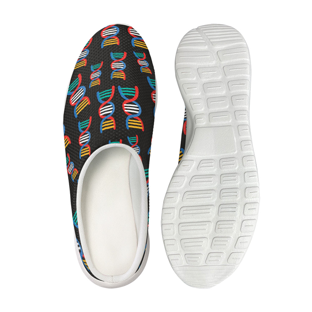 DNA Strands Pattern Print Mesh Casual Shoes