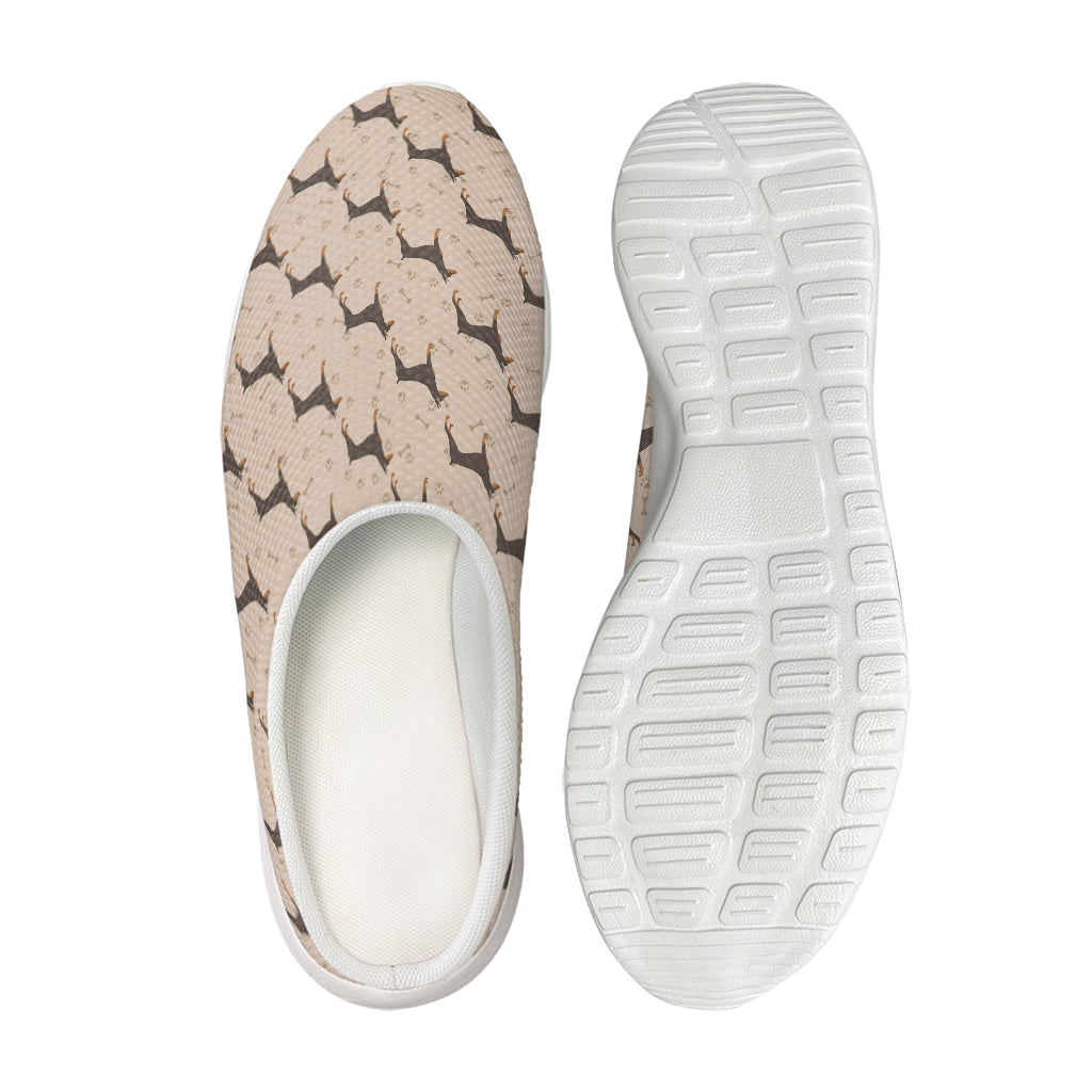 Doberman Pinscher Pattern Print Mesh Casual Shoes