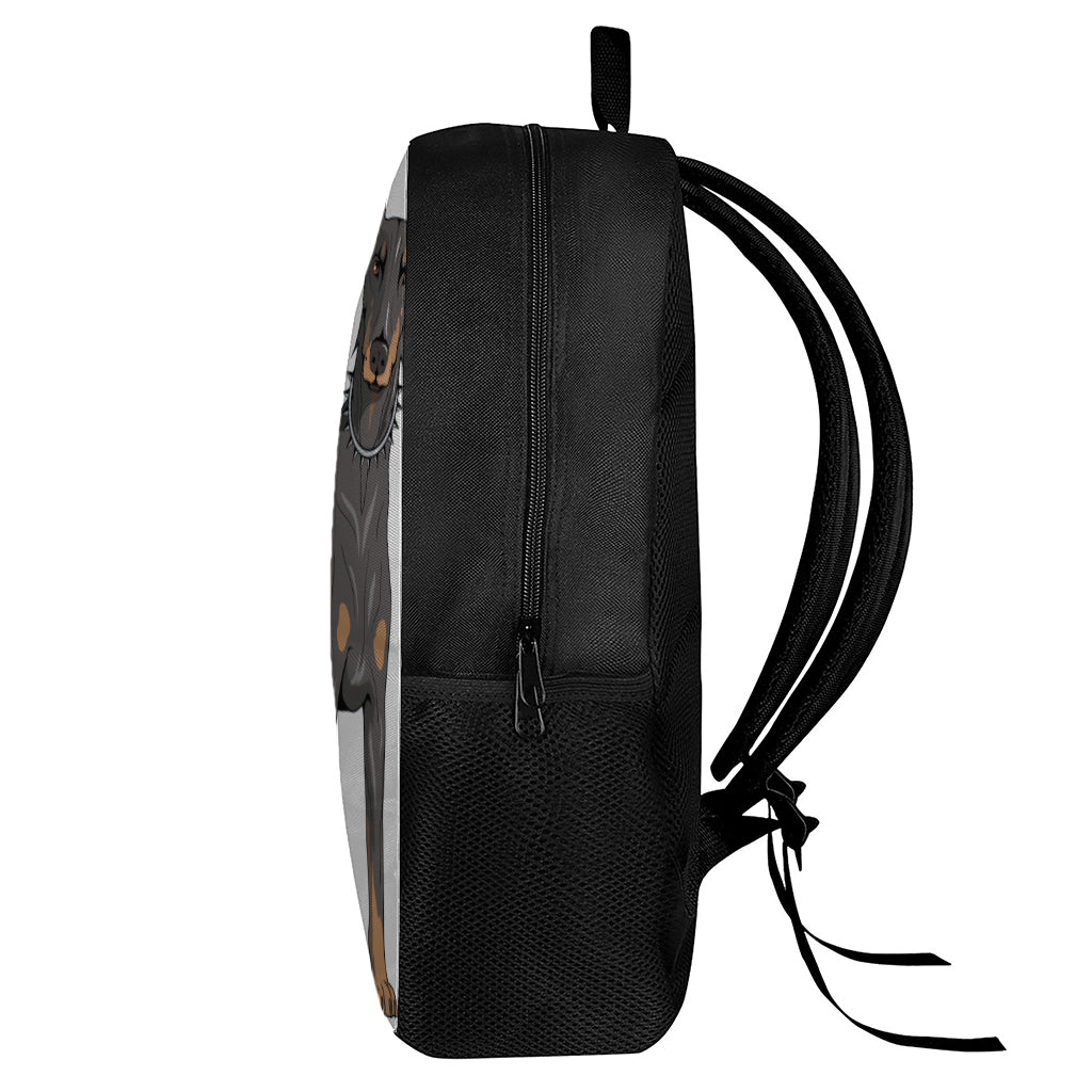 Doberman Pinscher Print 17 Inch Backpack