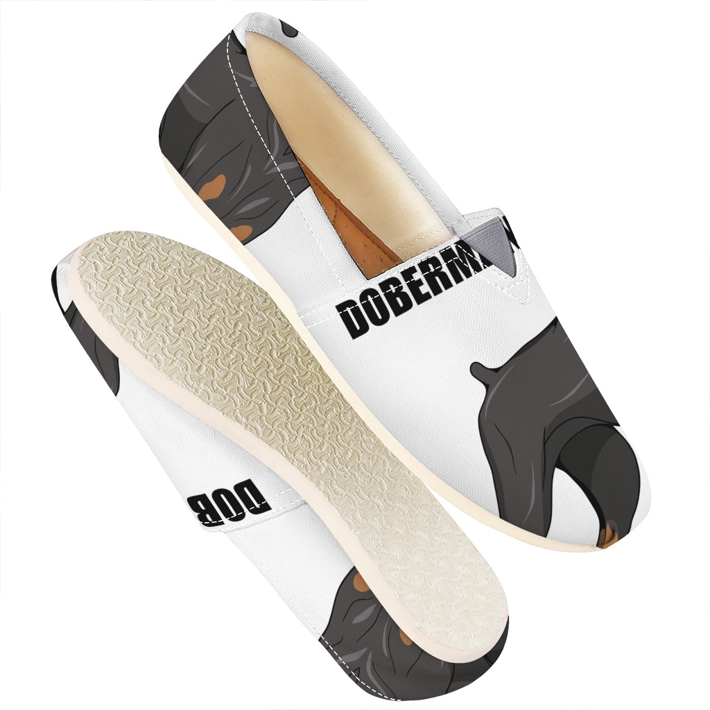 Doberman Pinscher Print Casual Shoes