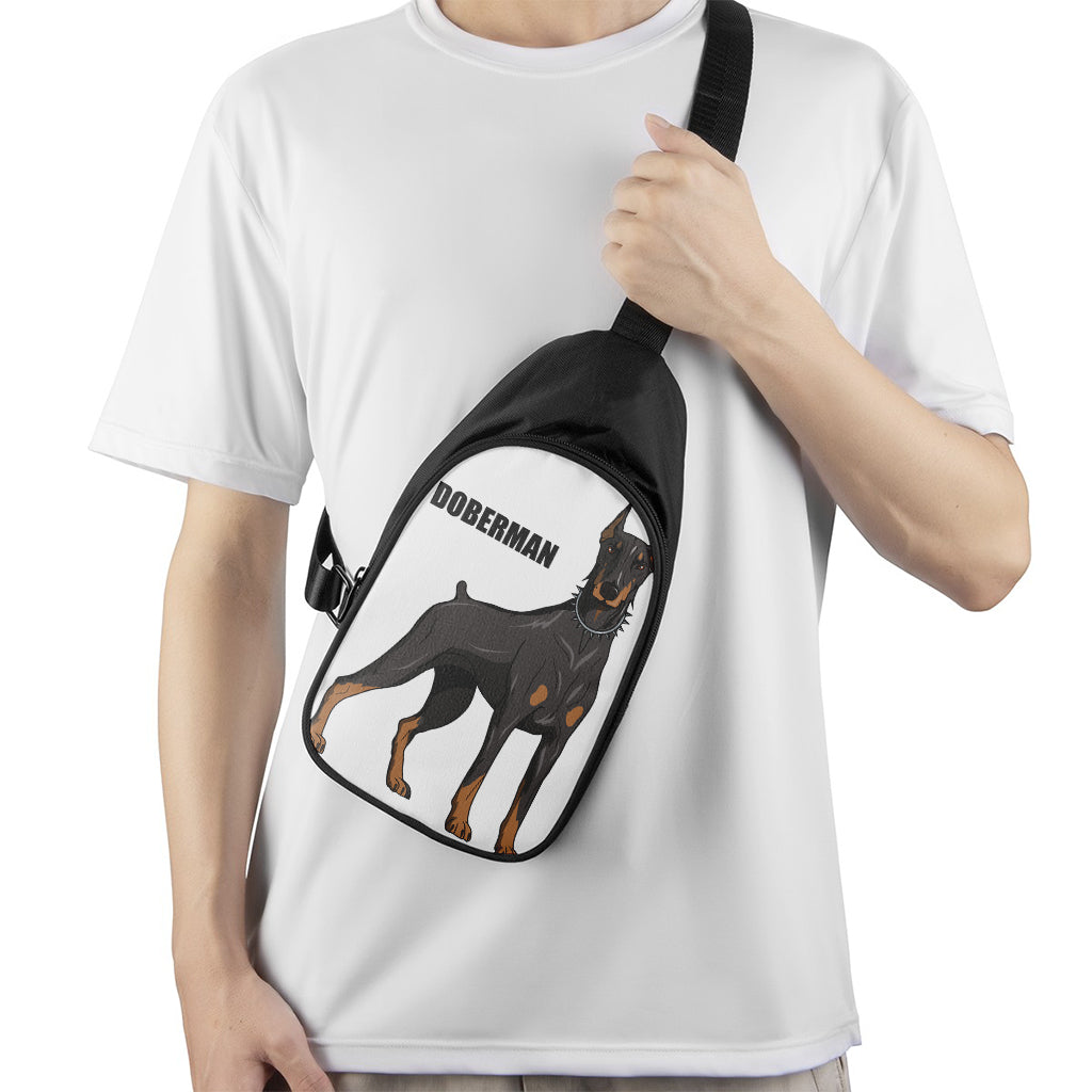 Doberman Pinscher Print Chest Bag