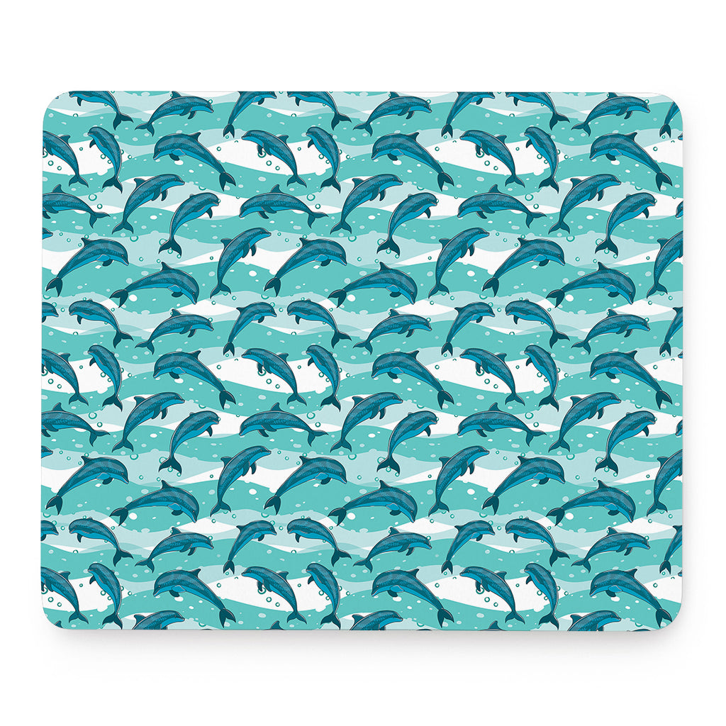 Dolphins In The Ocean Pattern Print Mouse Pad
