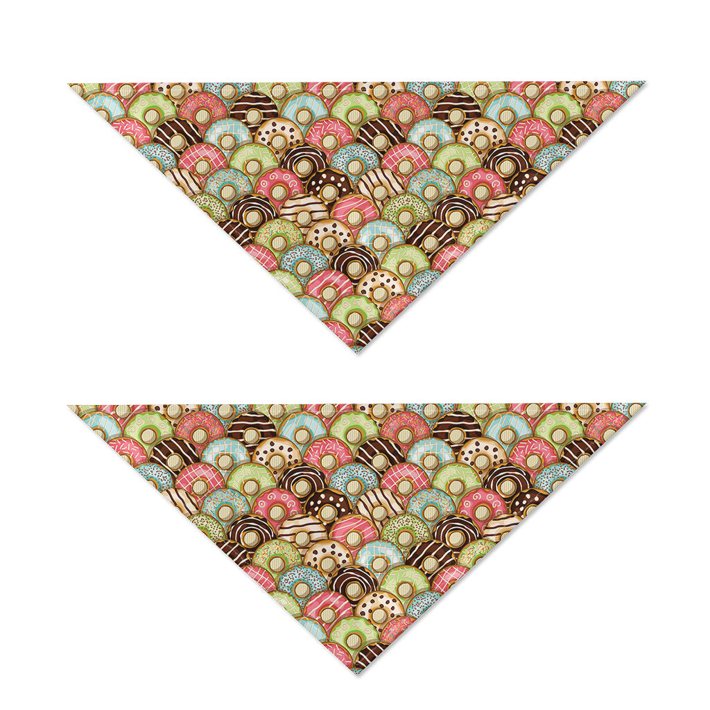 Donuts Pattern Print Dog Bandana