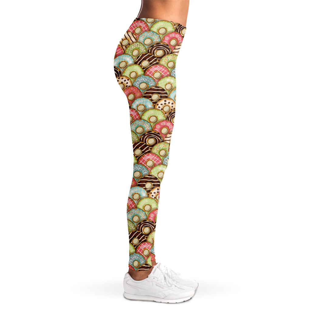 Donuts Pattern Print Women's Leggings