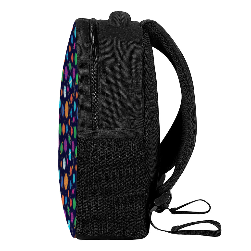 Doodle Planets Pattern Print Casual Backpack