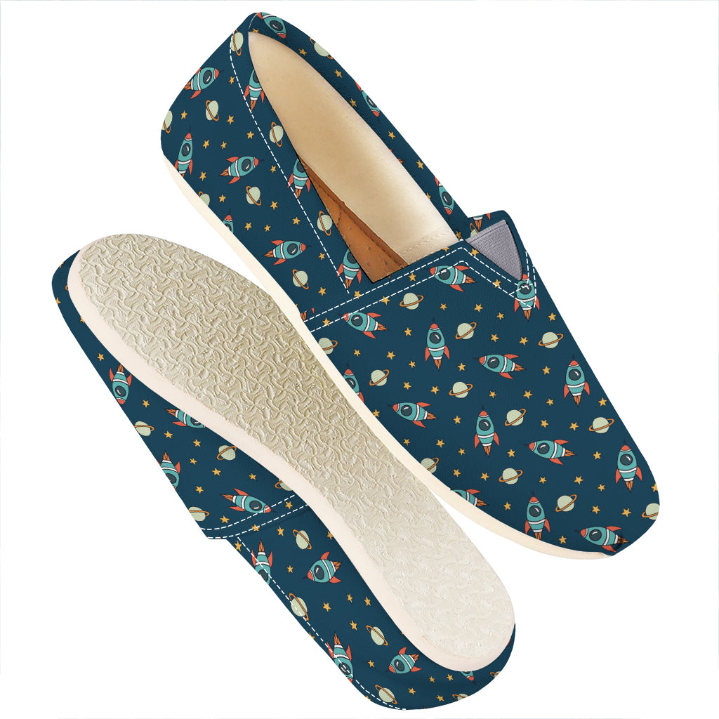 Doodle Rocket Pattern Print Casual Shoes