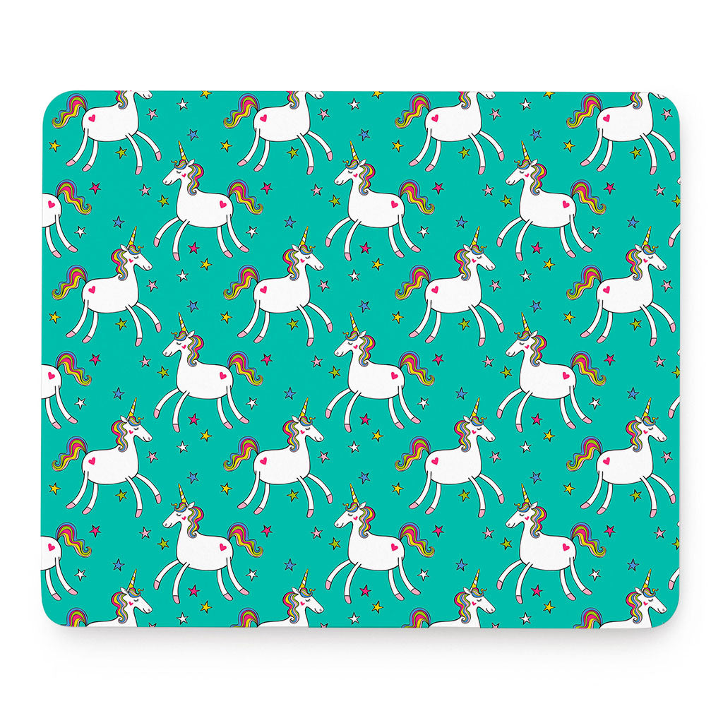 Doodle Unicorn Pattern Print Mouse Pad