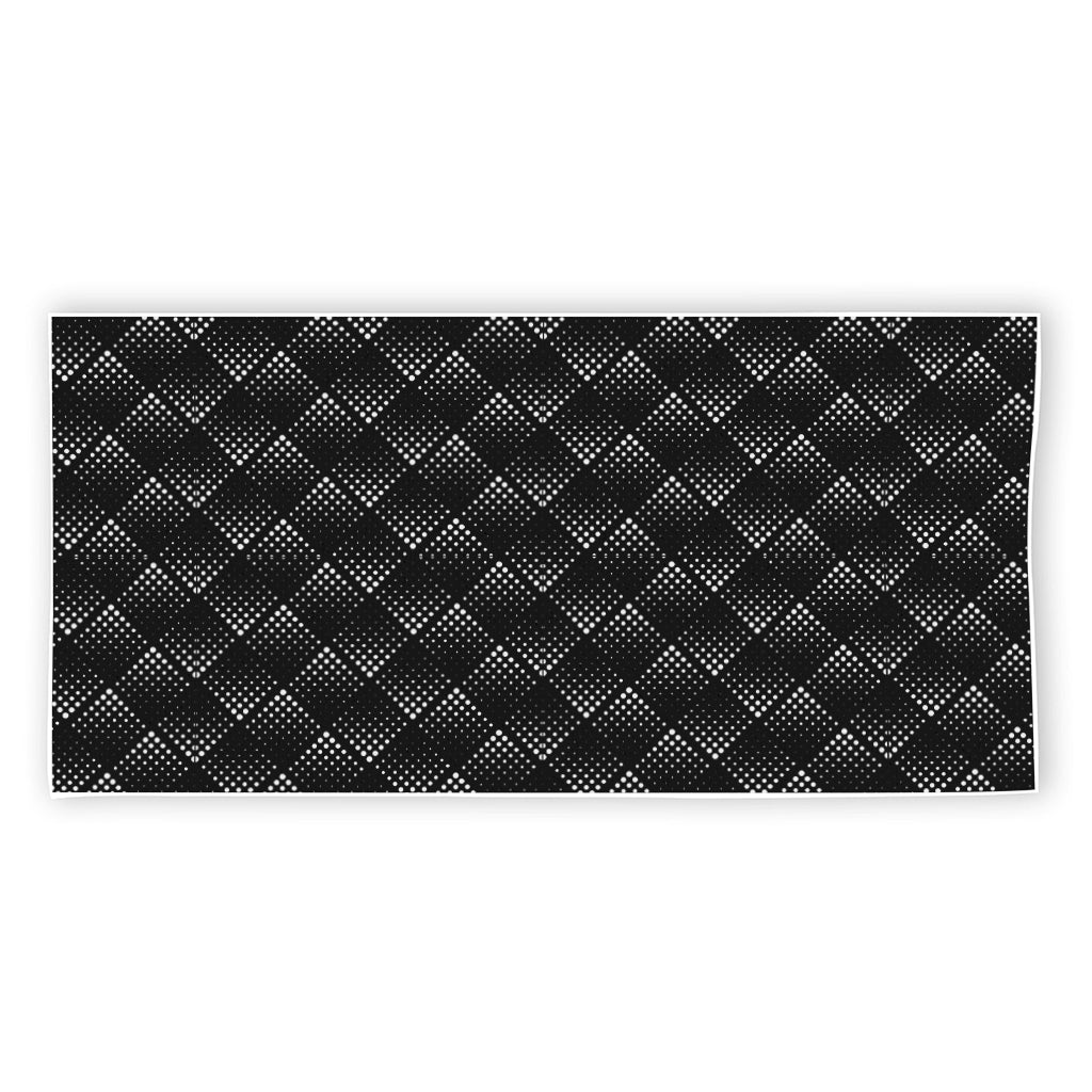 Dot Geometric Square Pattern Print Beach Towel