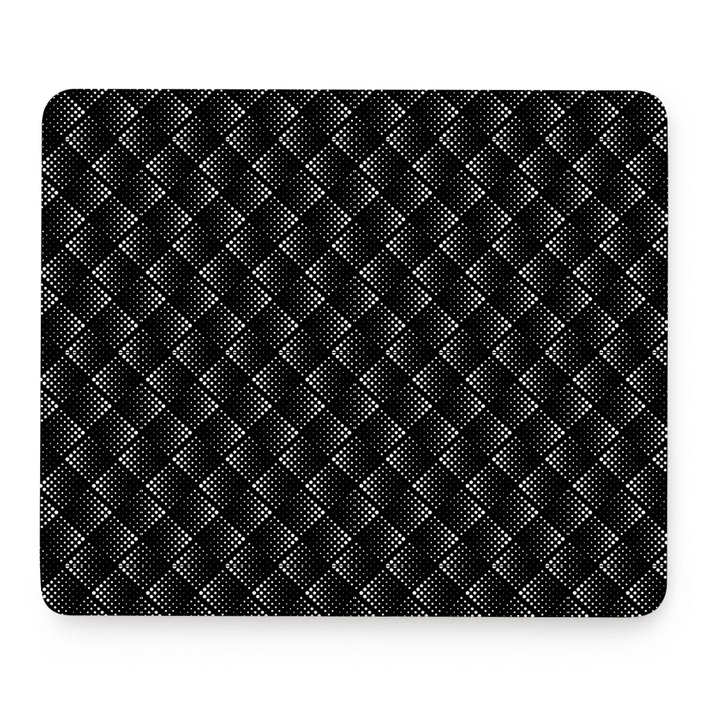 Dot Geometric Square Pattern Print Mouse Pad