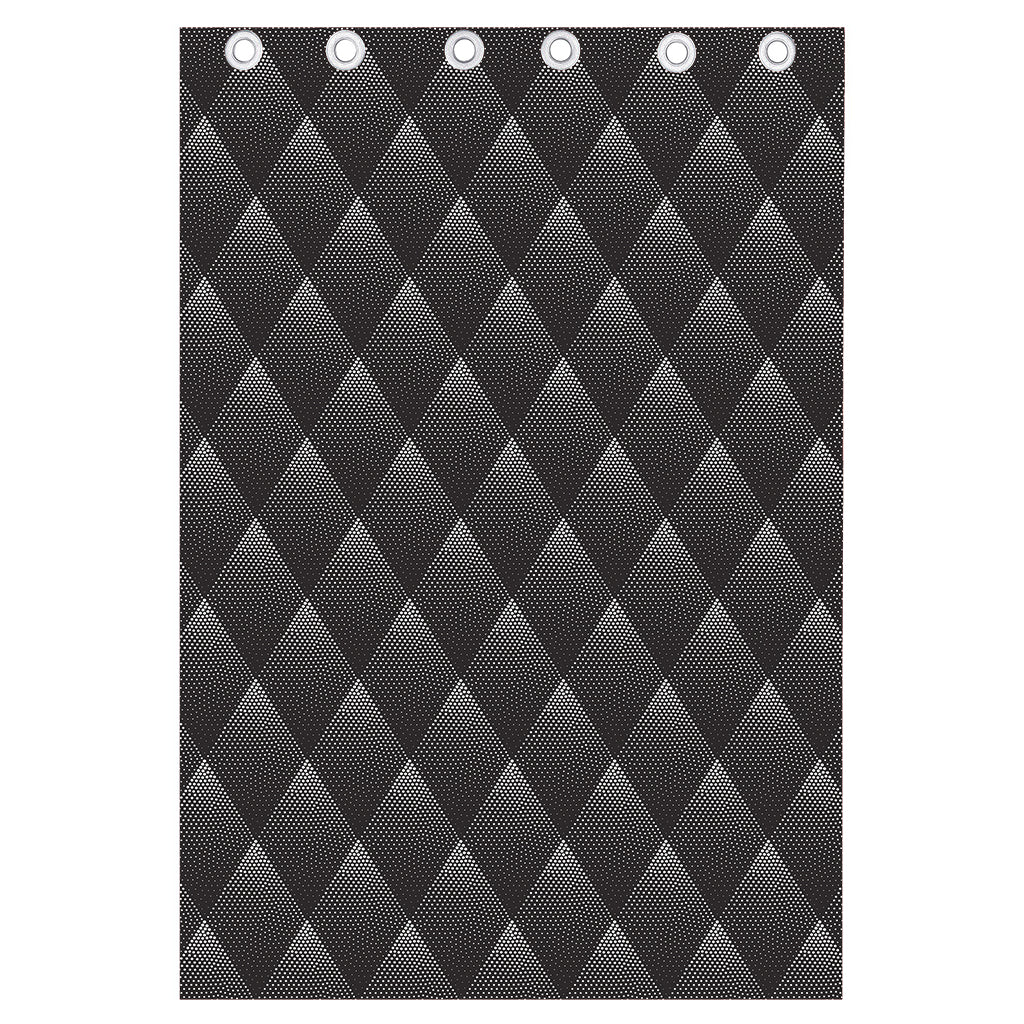 Dot Geometric Triangle Pattern Print Curtain