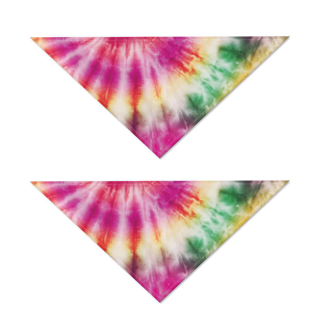 Double Tie Dye Print Dog Bandana
