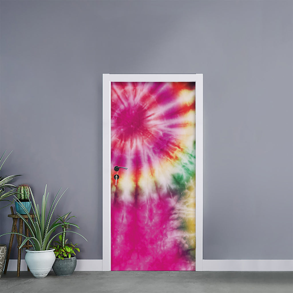 Double Tie Dye Print Door Sticker