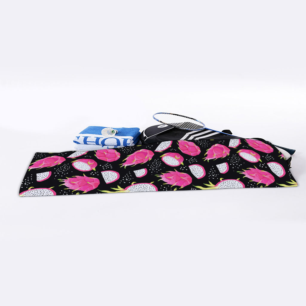 Dragon Fruit Pattern Print Sports Towel
