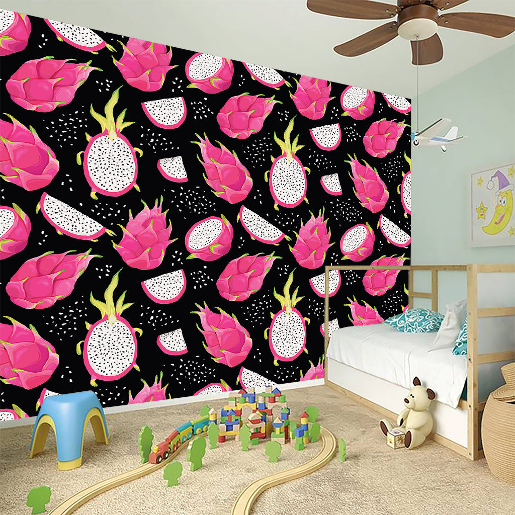 Dragon Fruit Pattern Print Wall Sticker