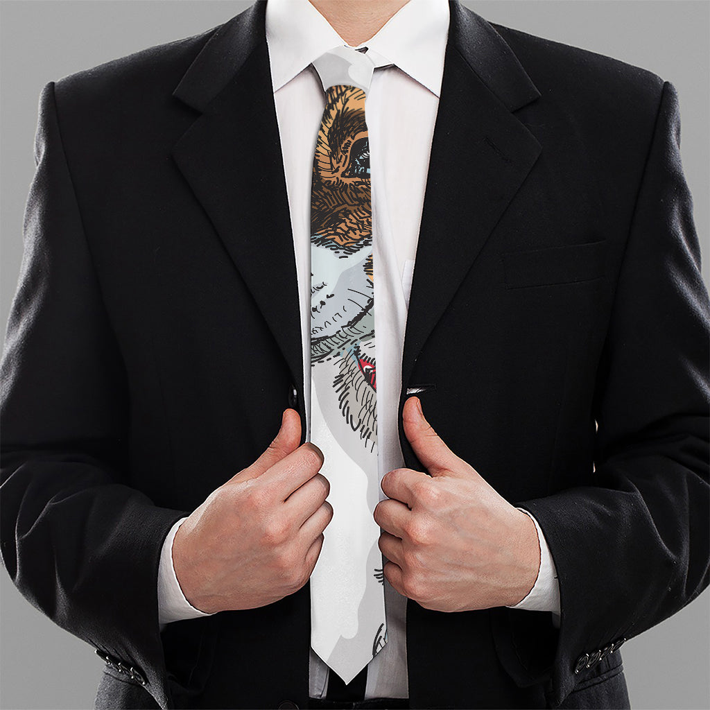 Drawing Jack Russell Terrier Print Necktie
