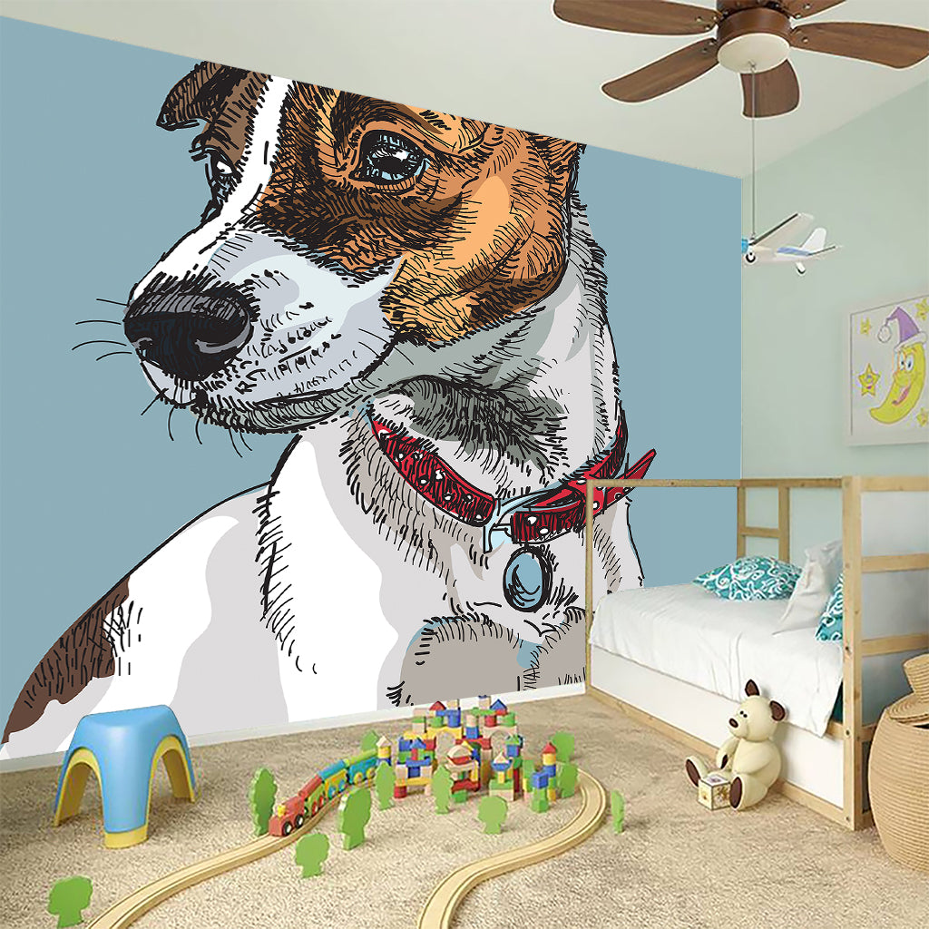 Drawing Jack Russell Terrier Print Wall Sticker