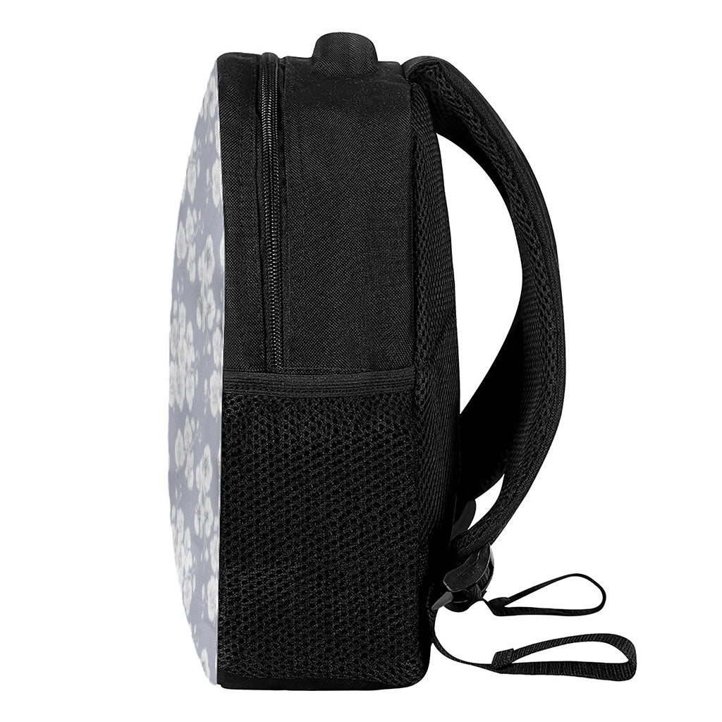 Drawing Orchid Pattern Print Casual Backpack