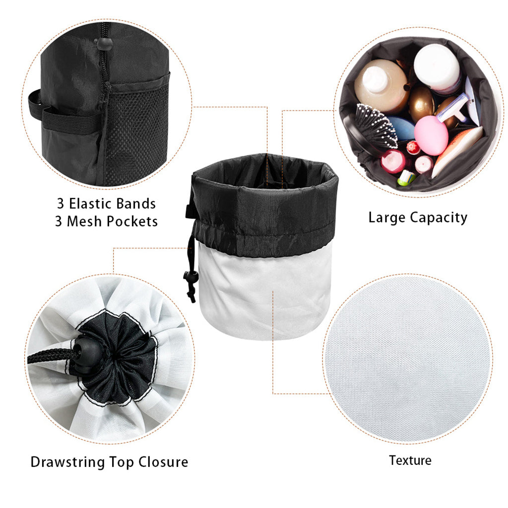 Canadian Maple Leaf Pattern Print Drawstring Makeup Bag