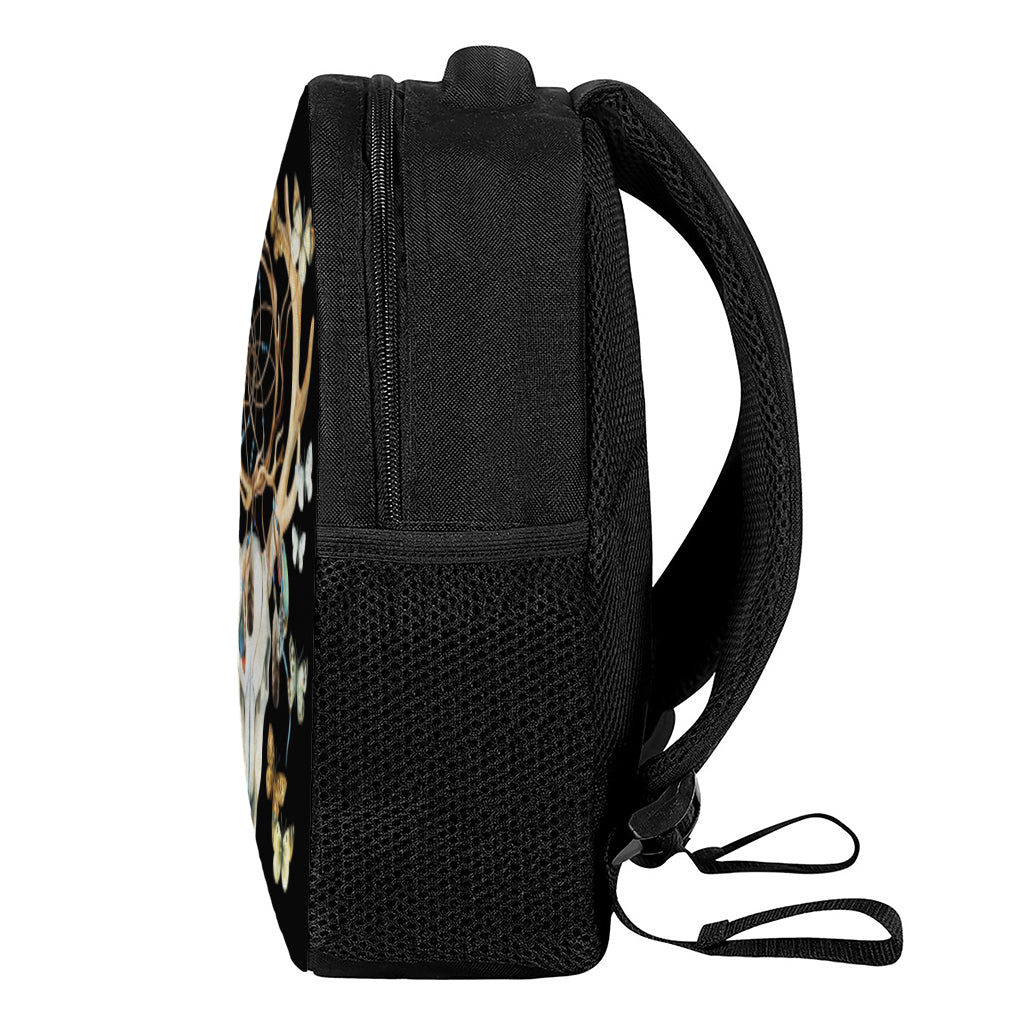 Dreamcatcher Deer Skull Print Casual Backpack