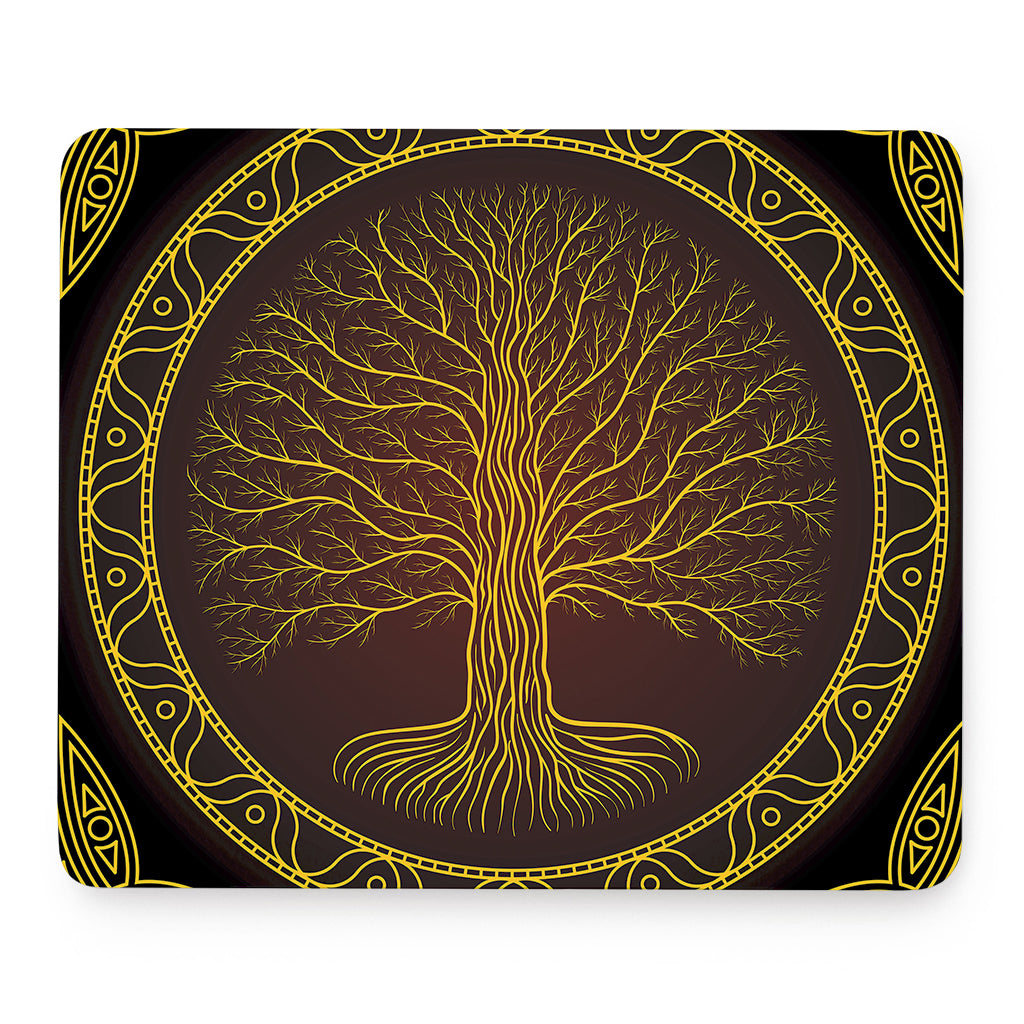 Druidic Yggdrasil Tree Print Mouse Pad