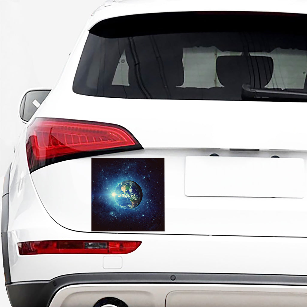 Earth And Space Print Car Sticker