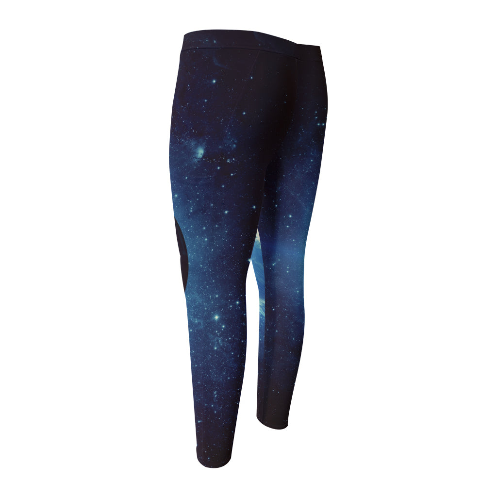 Earth And Space Print Men's Compression Pants