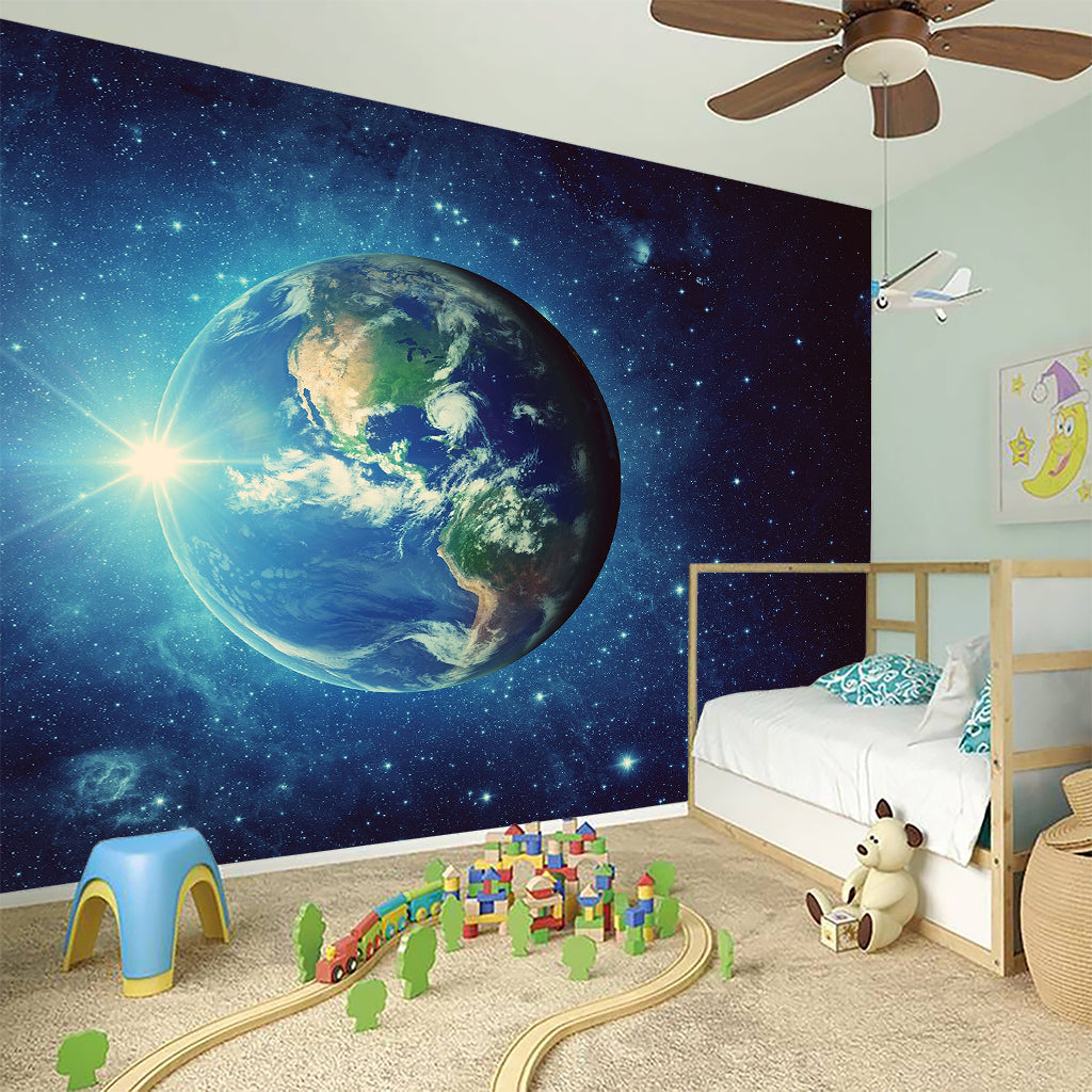 Earth And Space Print Wall Sticker