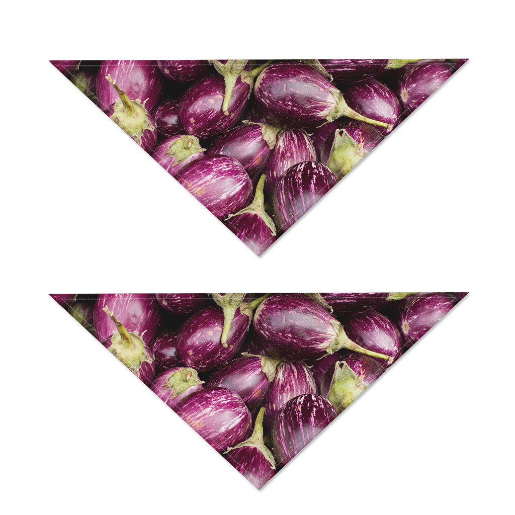 Eggplant Print Dog Bandana