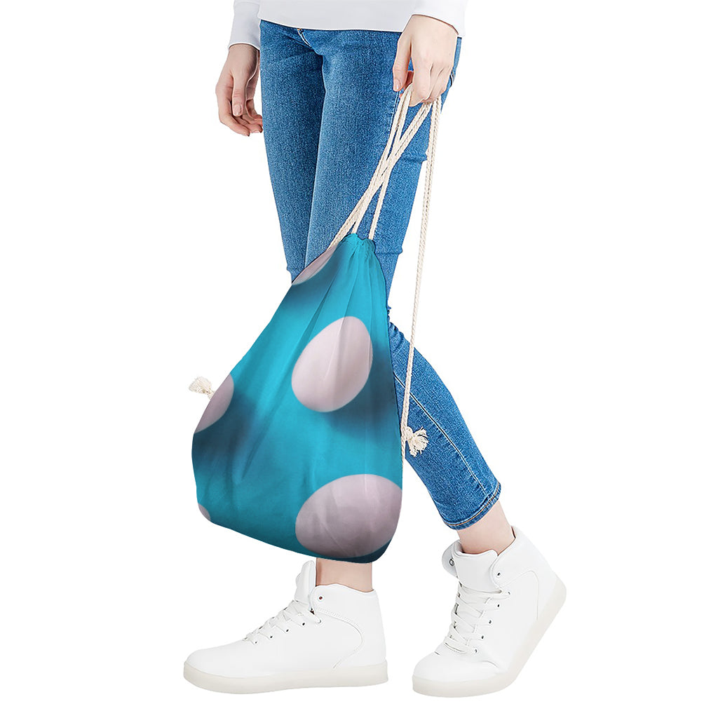 Eggs Pattern Print Drawstring Bag