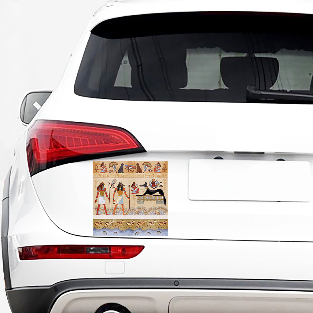 Egyptian Gods And Pharaohs Print Car Sticker