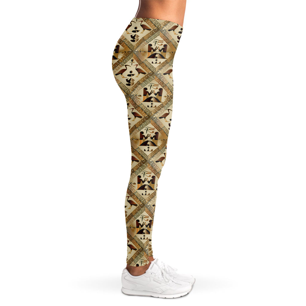Egyptian Hieroglyphs Pattern Print Women's Leggings