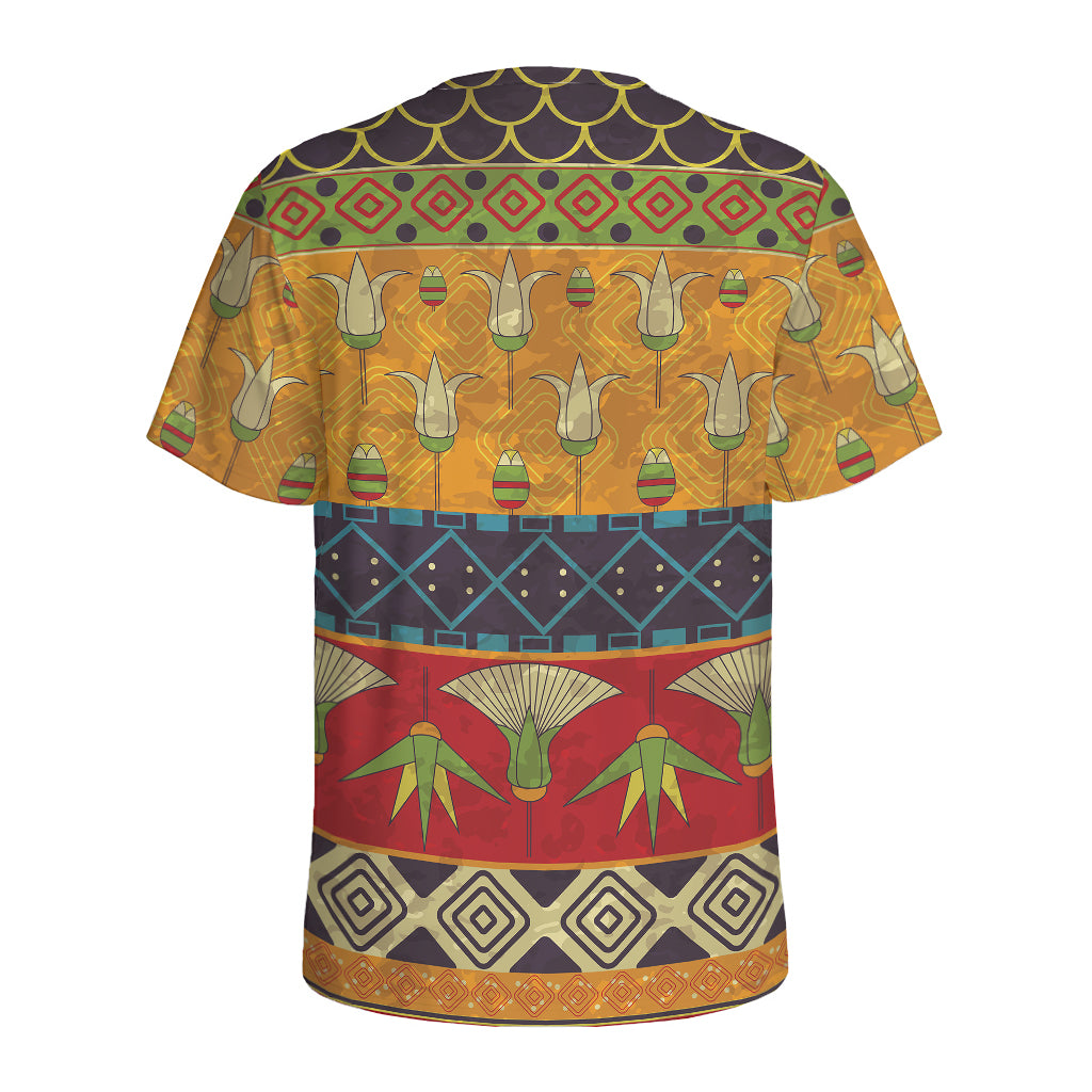 Egyptian Tribal Pattern Print Men's Sports T-Shirt