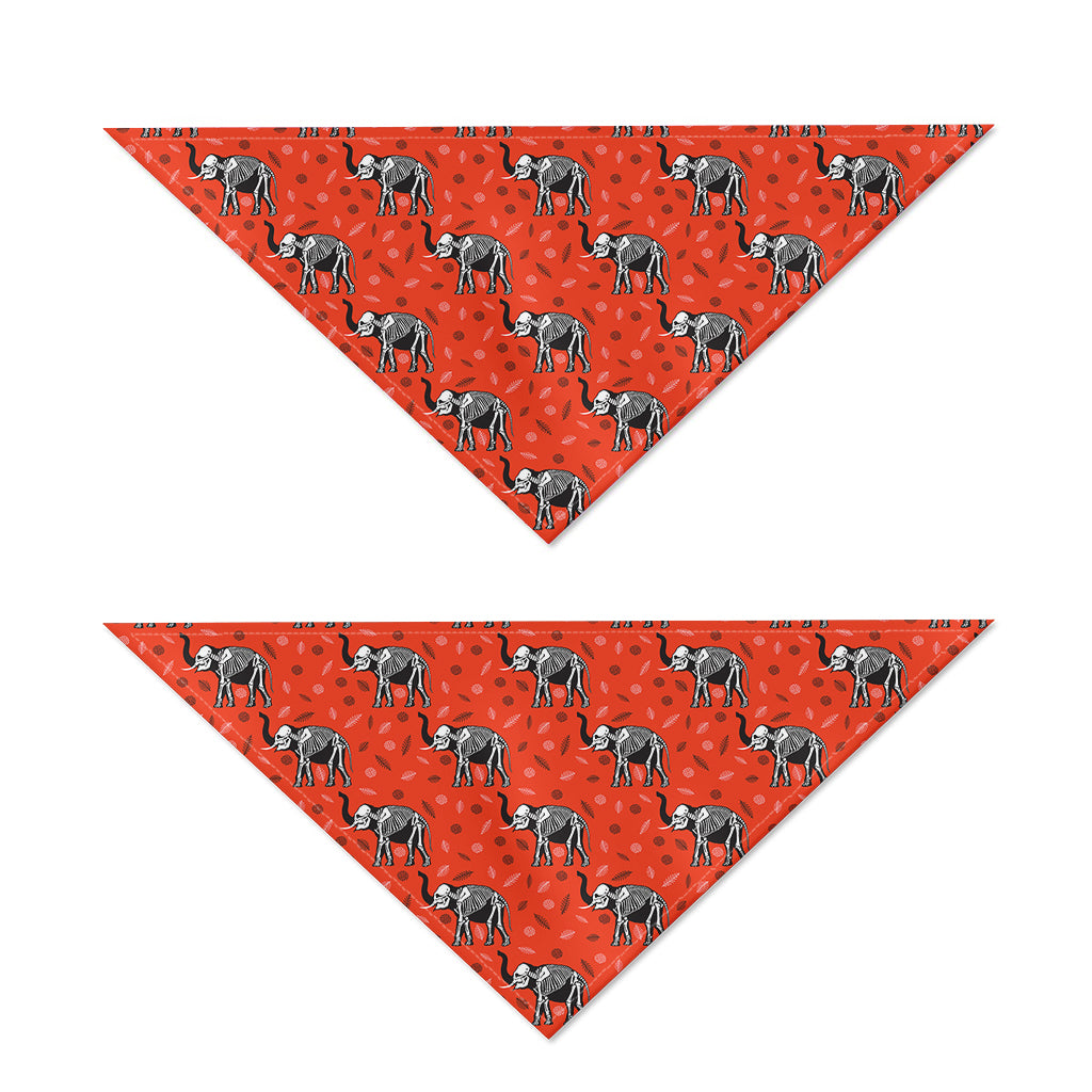 Elephant Skeleton X-Ray Pattern Print Dog Bandana