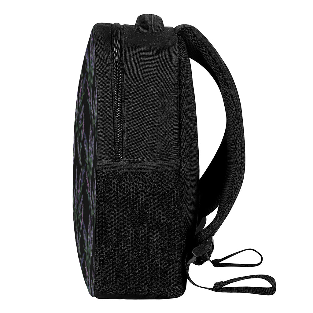 Embroidery Lavender Pattern Print Casual Backpack