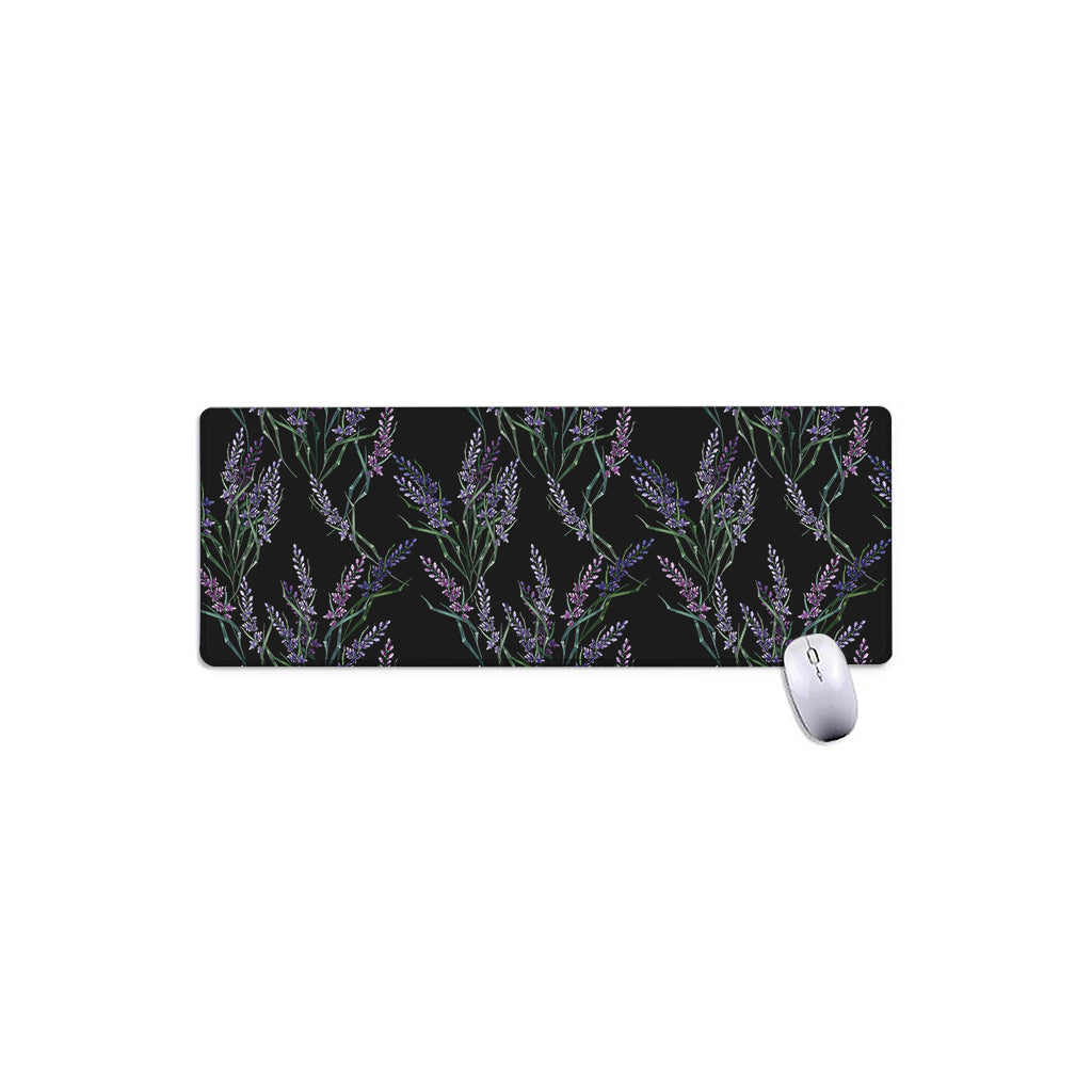 Embroidery Lavender Pattern Print Extended Mouse Pad