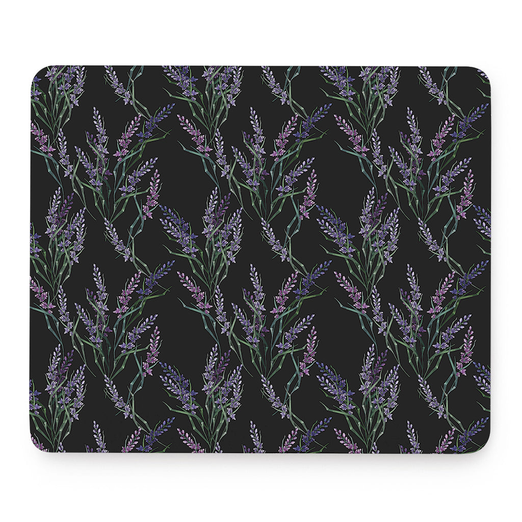 Embroidery Lavender Pattern Print Mouse Pad