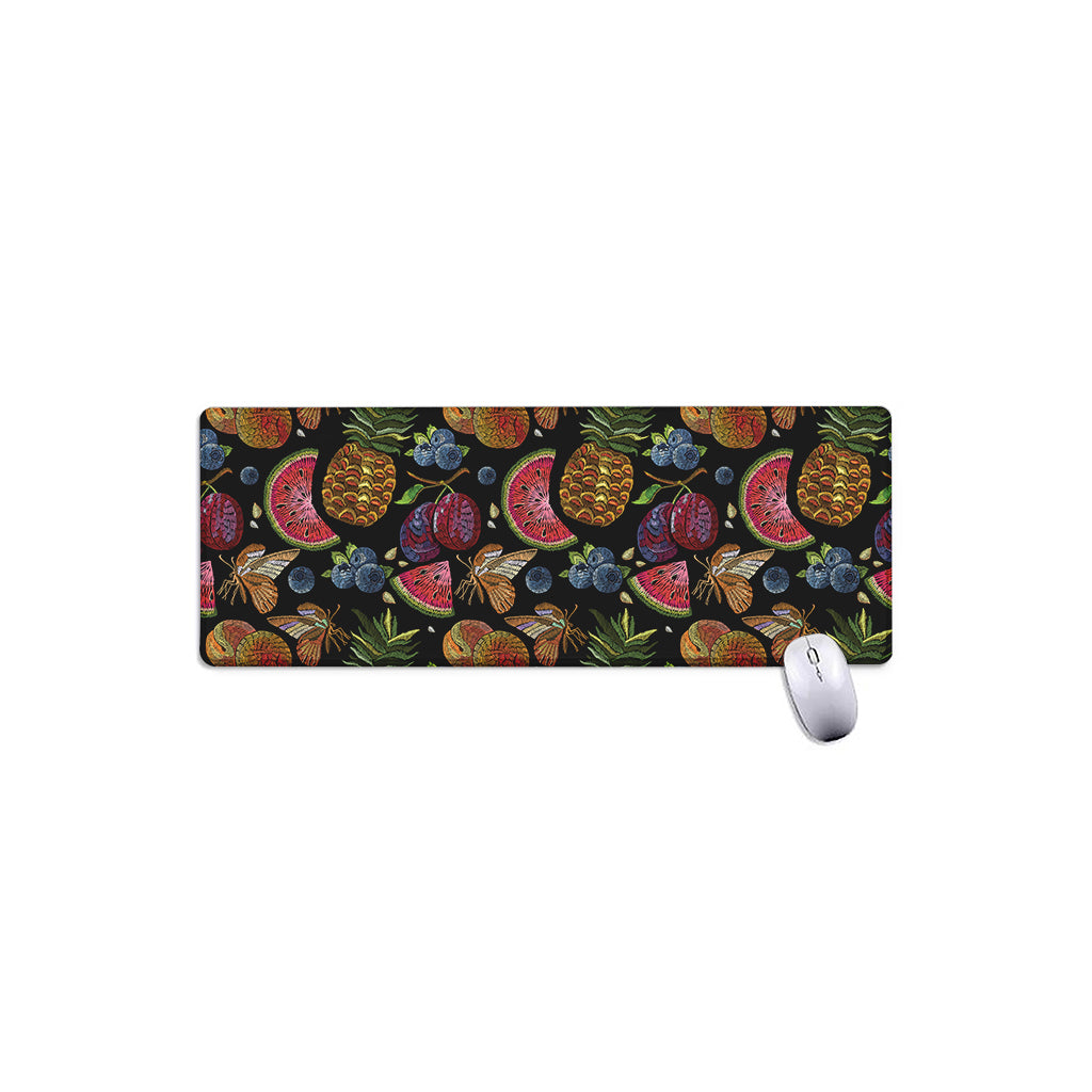 Embroidery Tropical Pattern Print Extended Mouse Pad