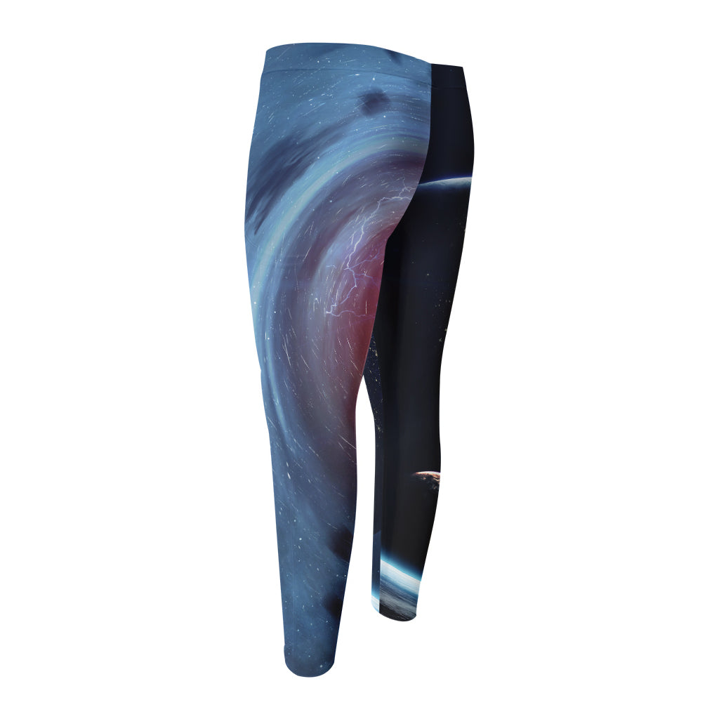 Endless Space Print Men's Compression Pants
