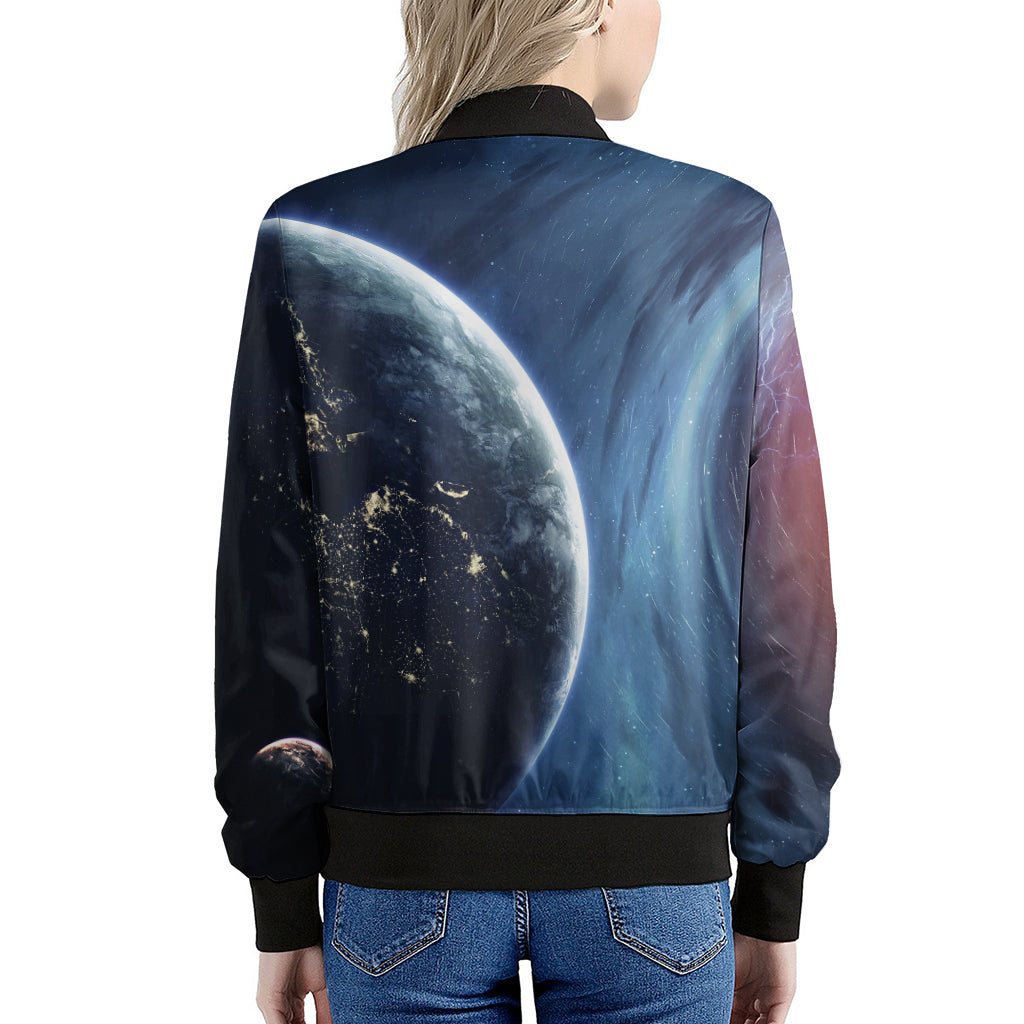 Endless Space Print Women's Bomber Jacket