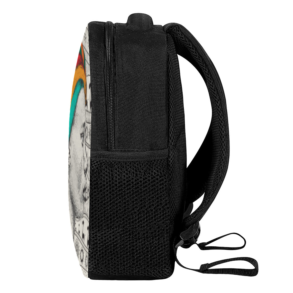 Ethnic African Girl Print Casual Backpack