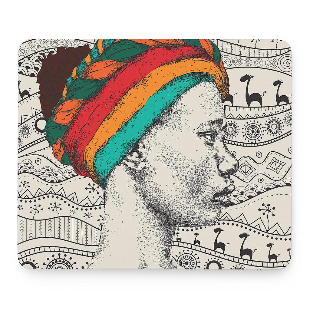Ethnic African Girl Print Mouse Pad