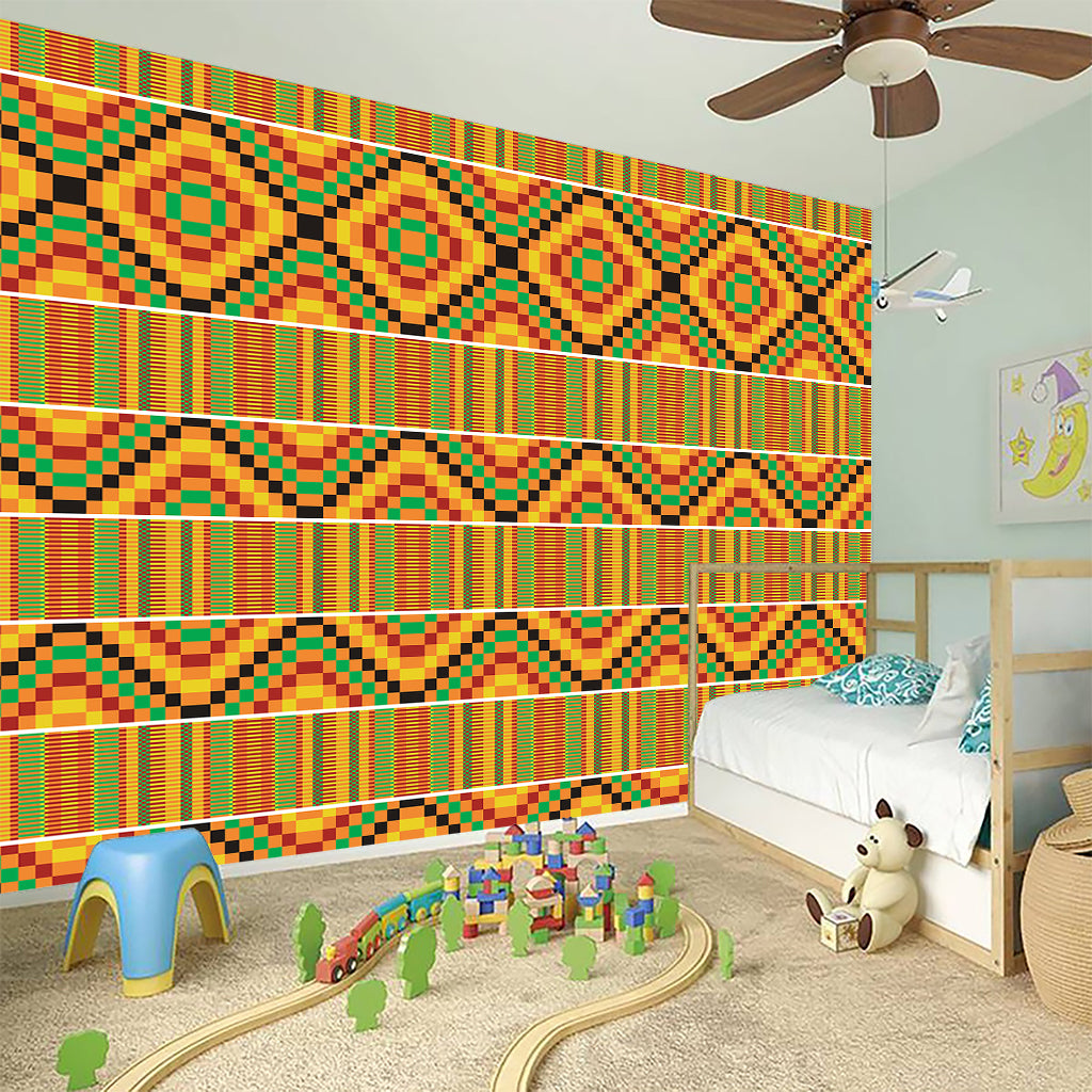 Ethnic Kente Pattern Print Wall Sticker