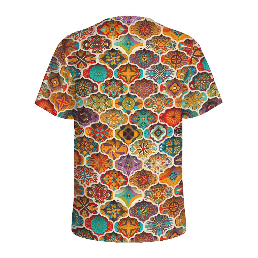 Ethnic Mandala Bohemian Pattern Print Men's Sports T-Shirt