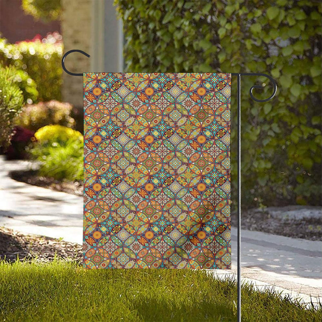 Ethnic Mandala Patchwork Pattern Print House Flag