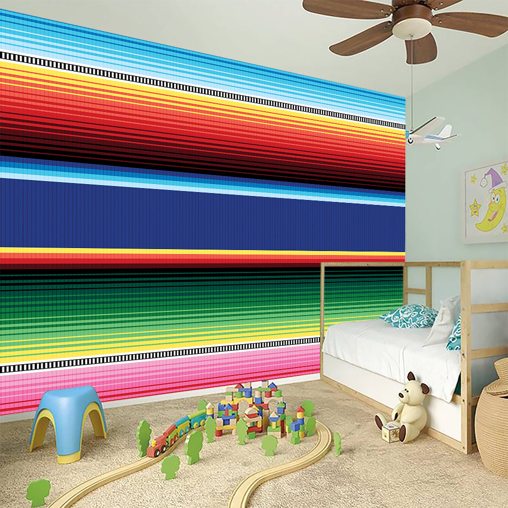 Ethnic Mexican Serape Pattern Print Wall Sticker
